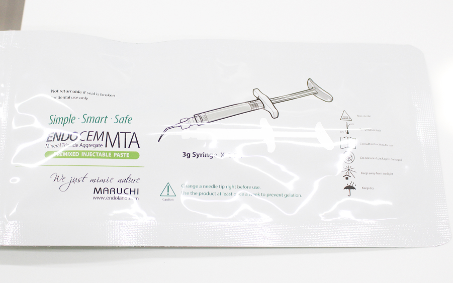 >「しっかり詰める」MTAセメント（バイオセラミック系シーラー）